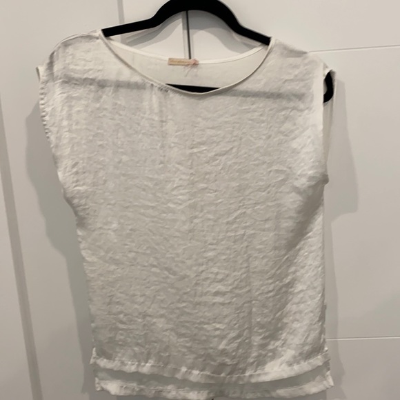 NWT Hammered effect white shirt made in Italy XS - Picture 1 of 6